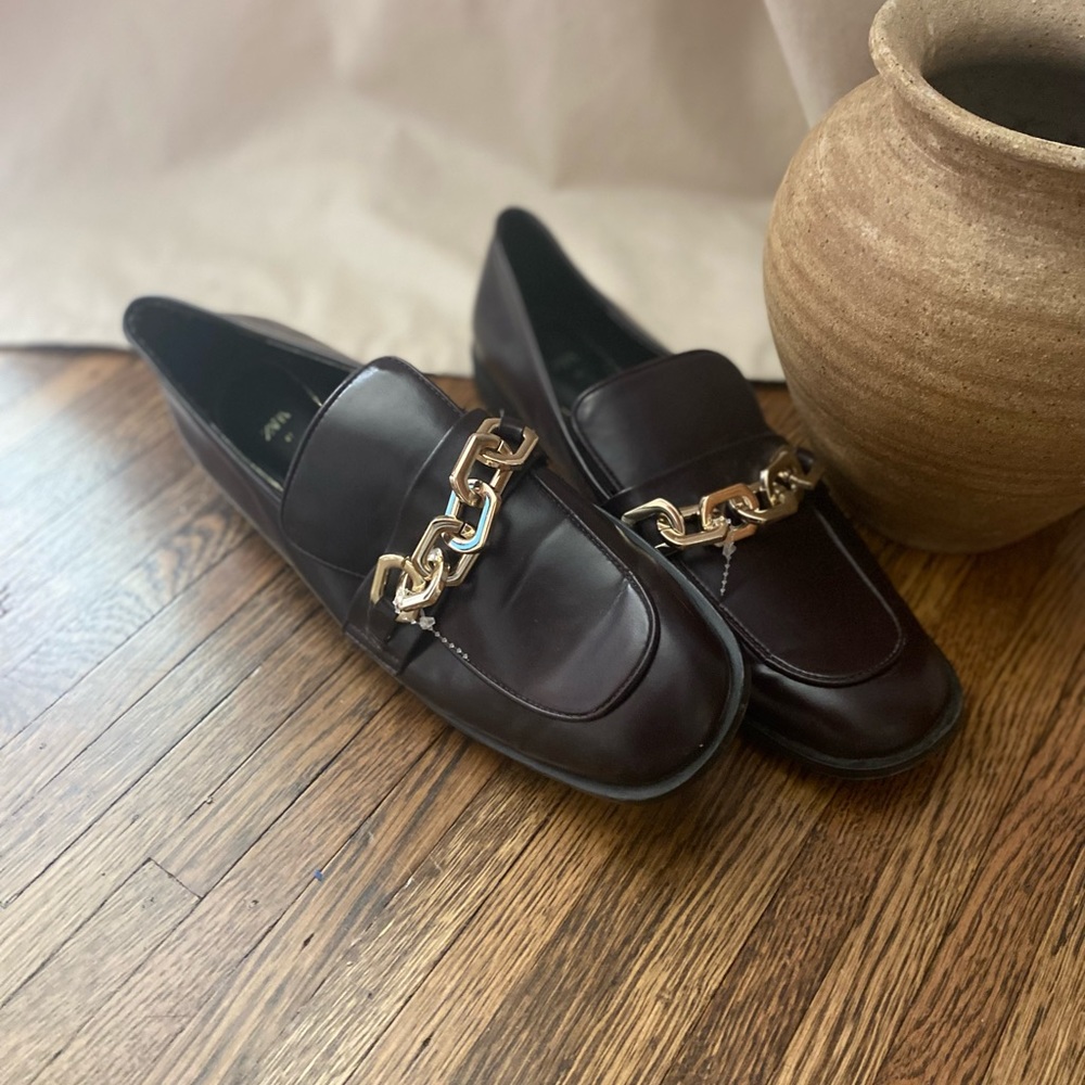 Zara Chain Loafers